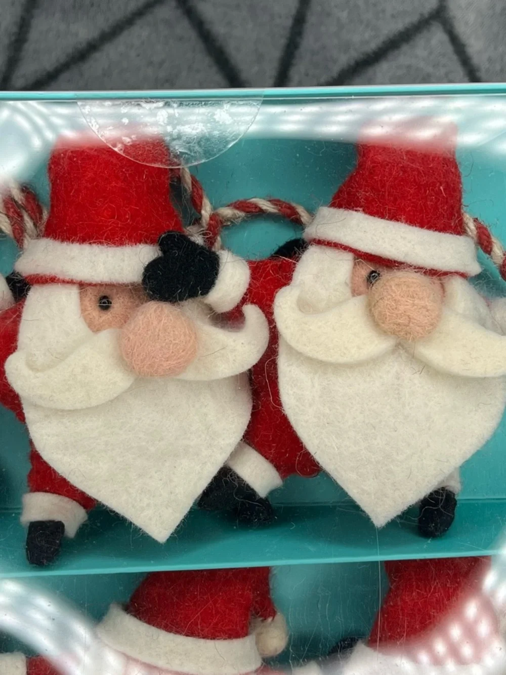 Jingles & Joy 6ft Felt Santa Christmas Garland Holiday Mantel Door Decor